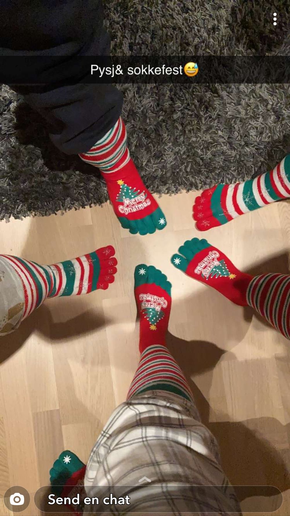 Tåsokker med Julemotiv