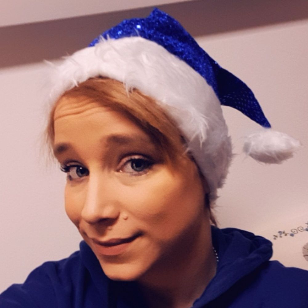 Tomteluva Blå Glitter