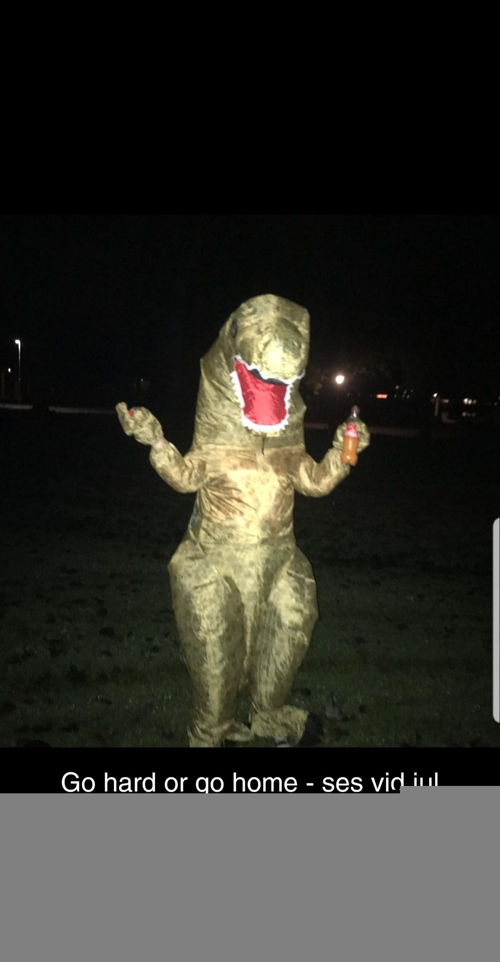 Oppblåsbar T-Rex Dinosaur Kostyme