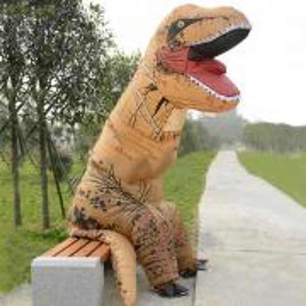 Oppblåsbar T-Rex Kostyme