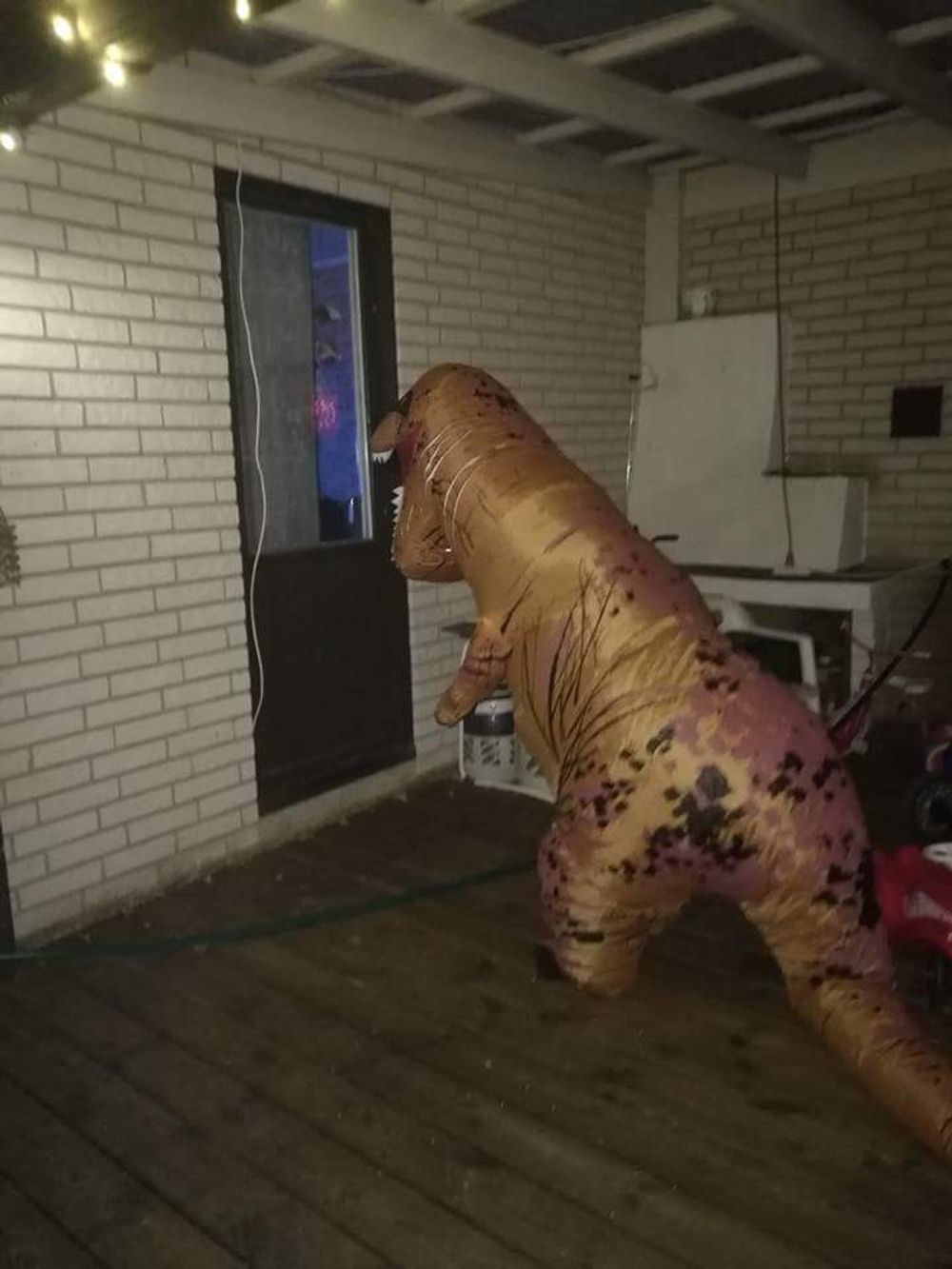 Oppblåsbar T-Rex Kostyme