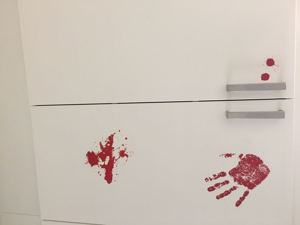 Vægdekoration Blod