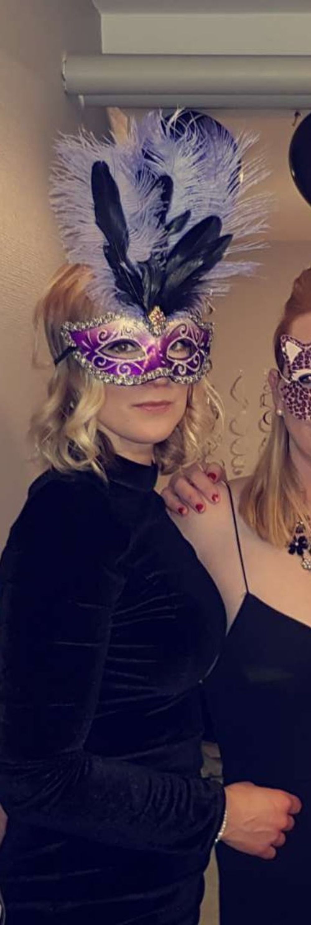 Venetiansk Colombina Halvmaske