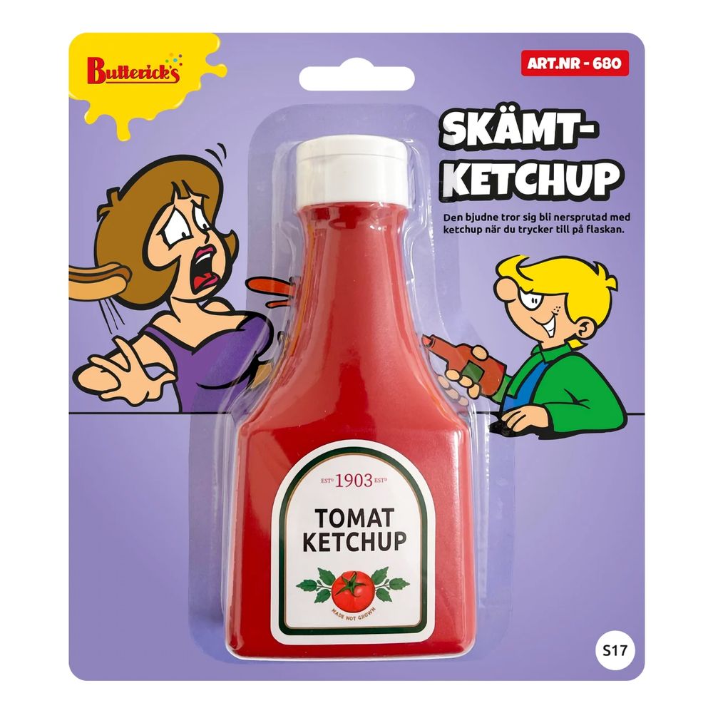 Ketchupflaska Skämtartikel