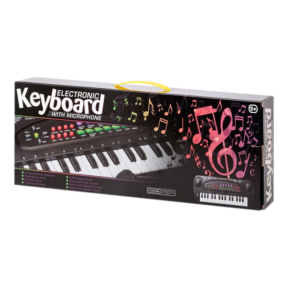 Keyboard med Mikrofon
