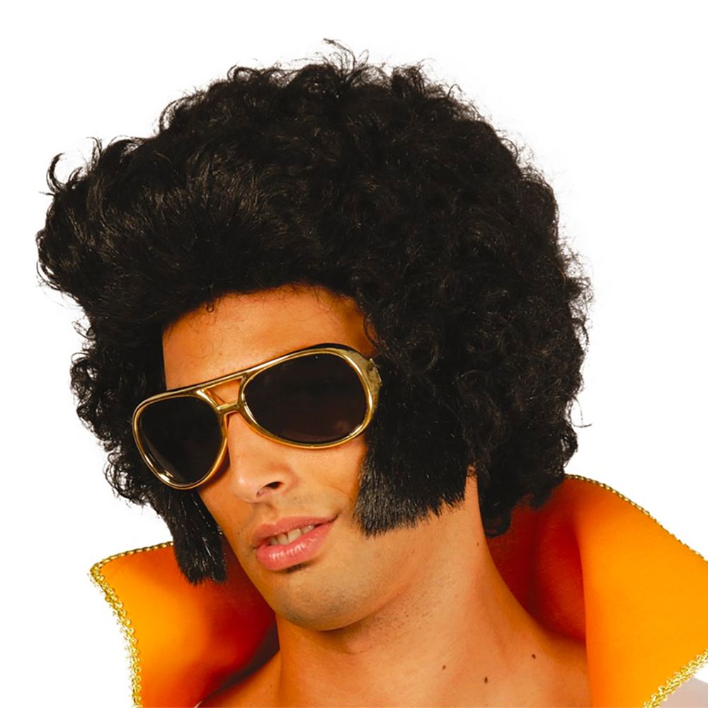 King of Pop Svart Peruk