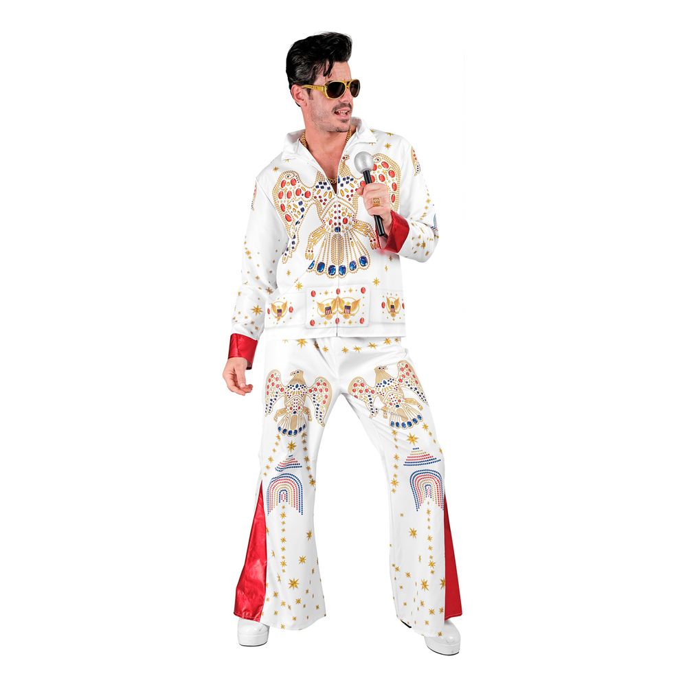 King of Rock Hvid Kostume