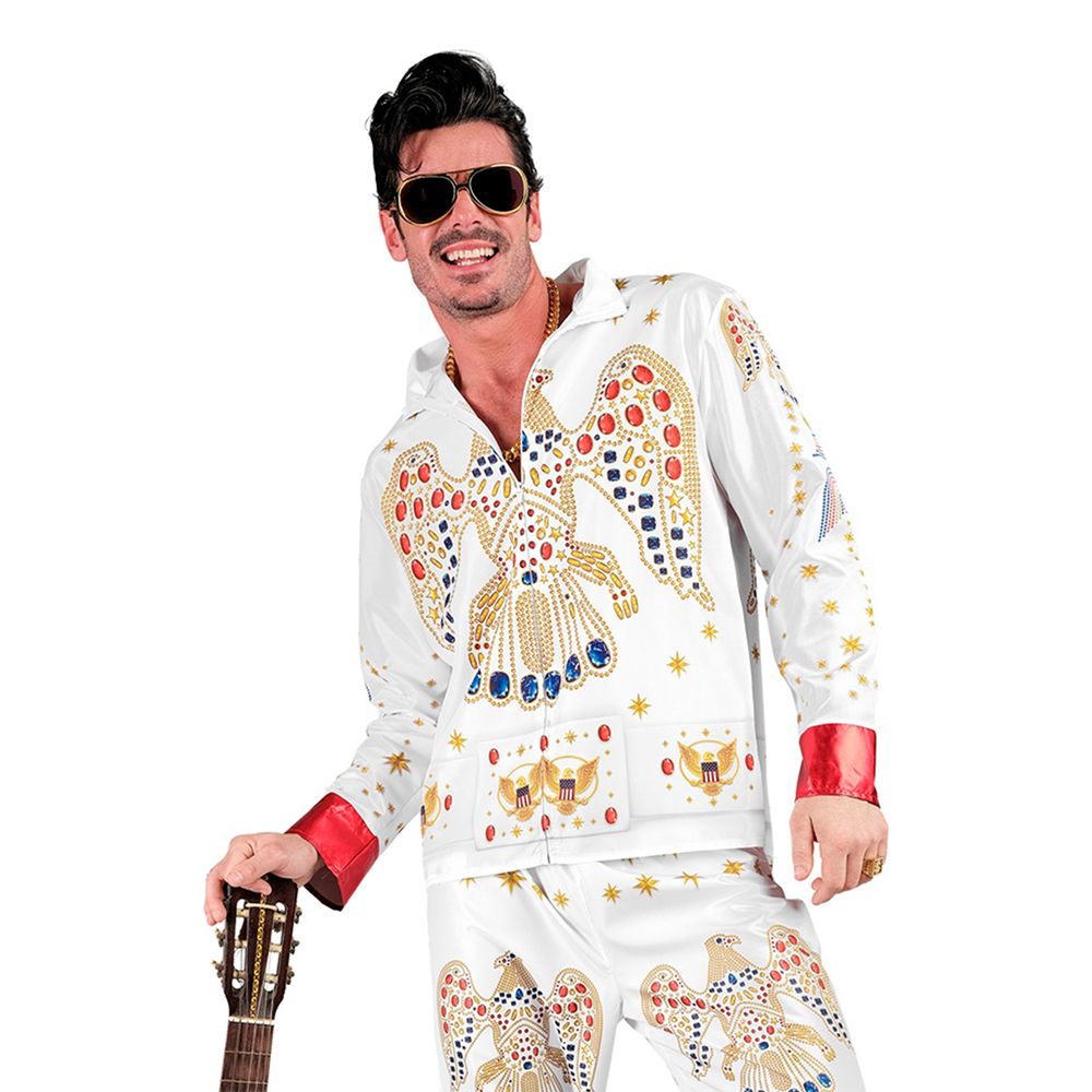King of Rock Hvid Kostume