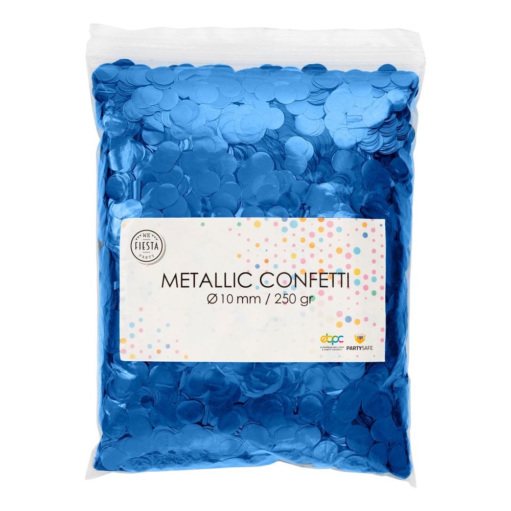 Konfetti Sininen Metallic Pyöreät