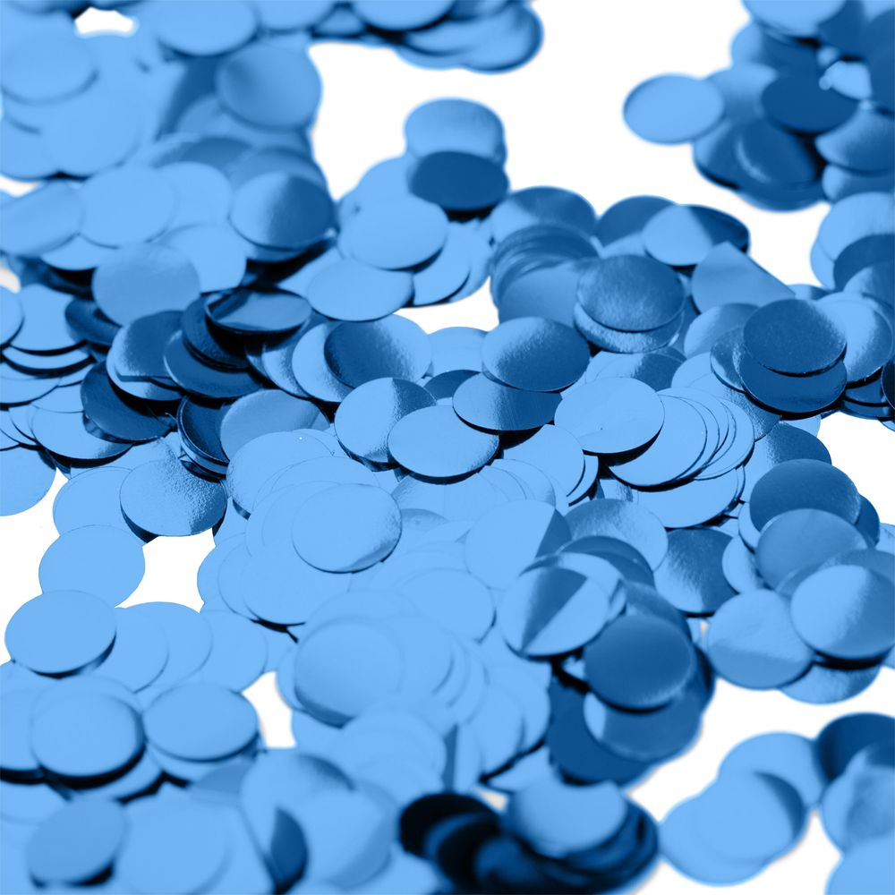 Konfetti Sininen Metallic Pyöreät