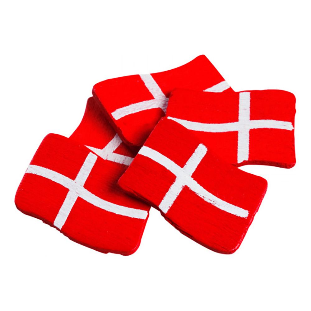 Konfetti Danske Flag Træ