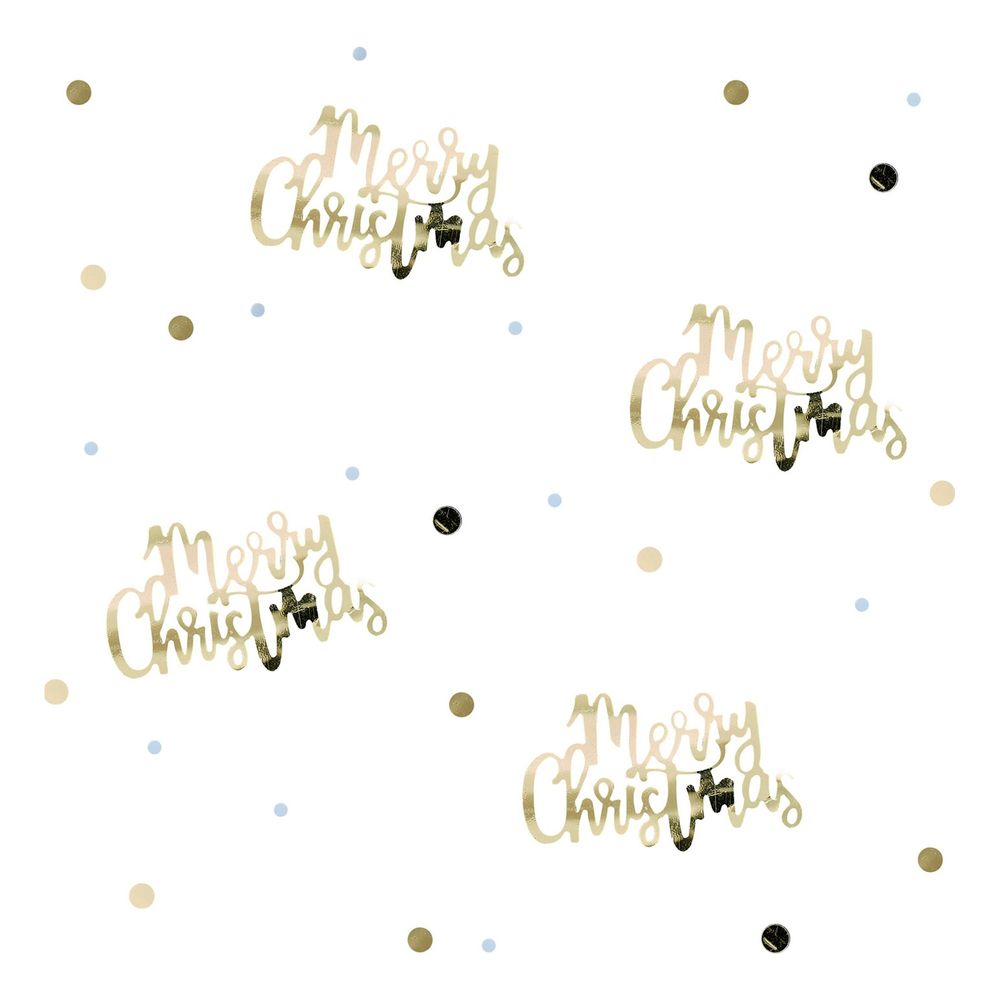 Konfetti Guld Merry Christmas