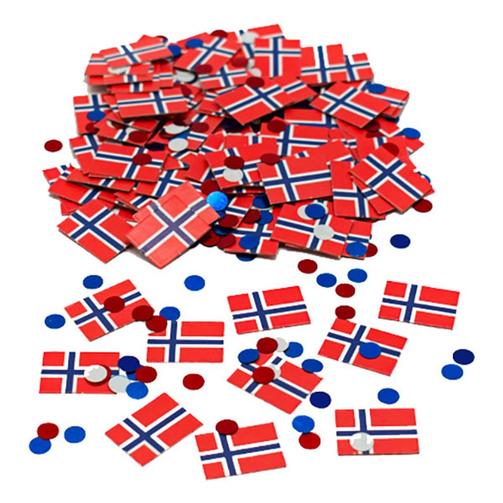 Konfetti Norsk Flag
