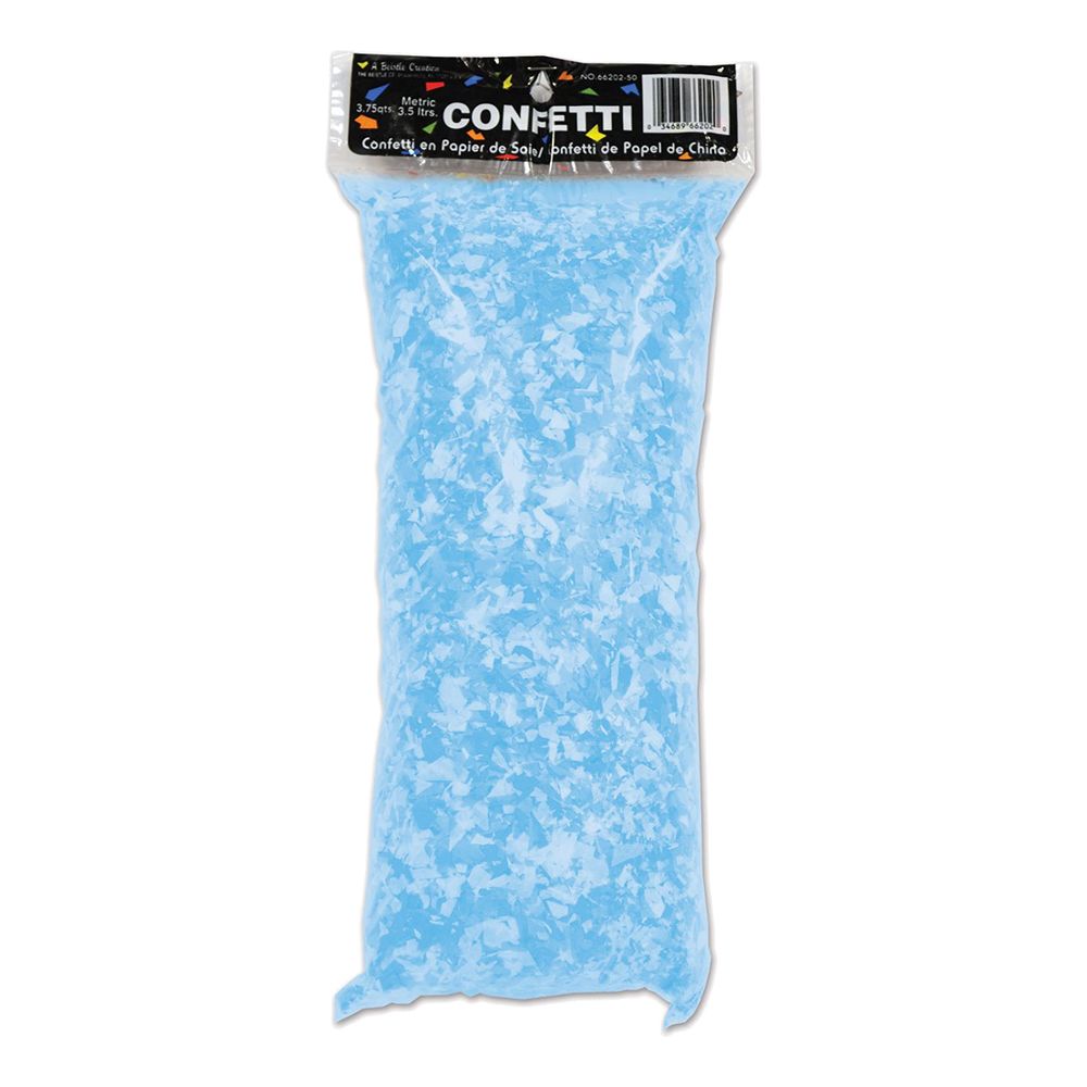 Konfetti Papper Lyseblå