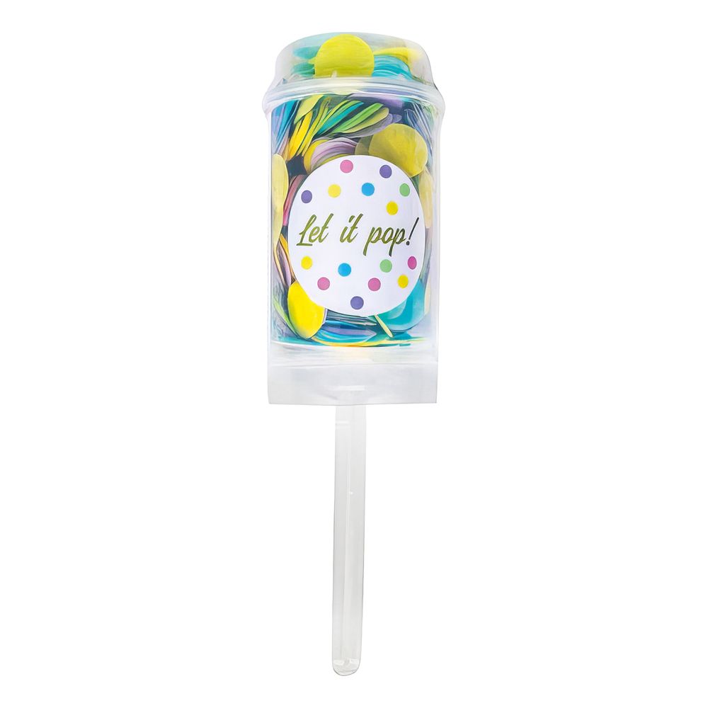 Konfetti Push Pop Flerfarvet Pastel