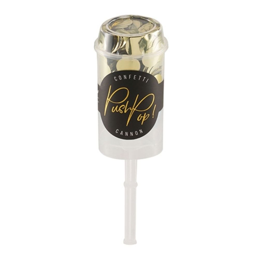 Konfetti Push Pop Gull Metallic