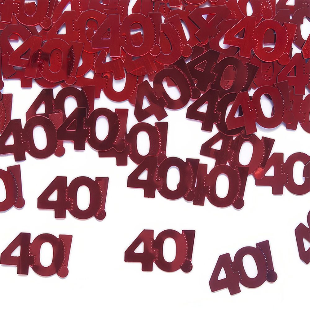 Konfetti Rød 40