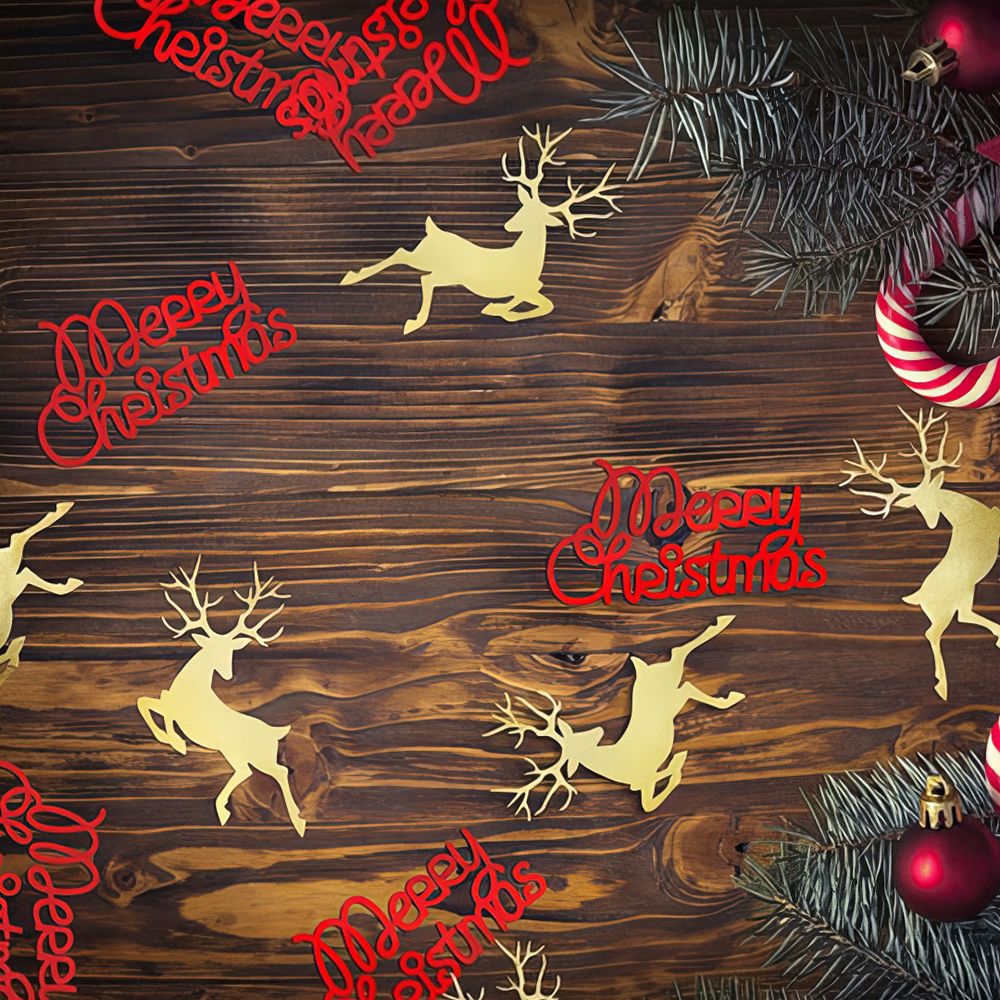 Konfetti Rød Merry Christmas