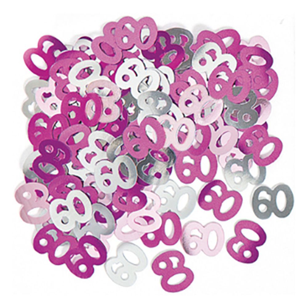 Konfetti Rosa/Sølv 60