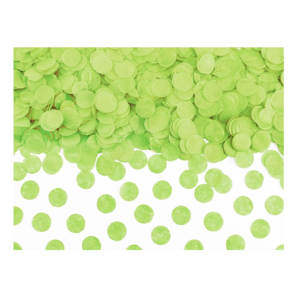 Konfetti Runde Limegrønne