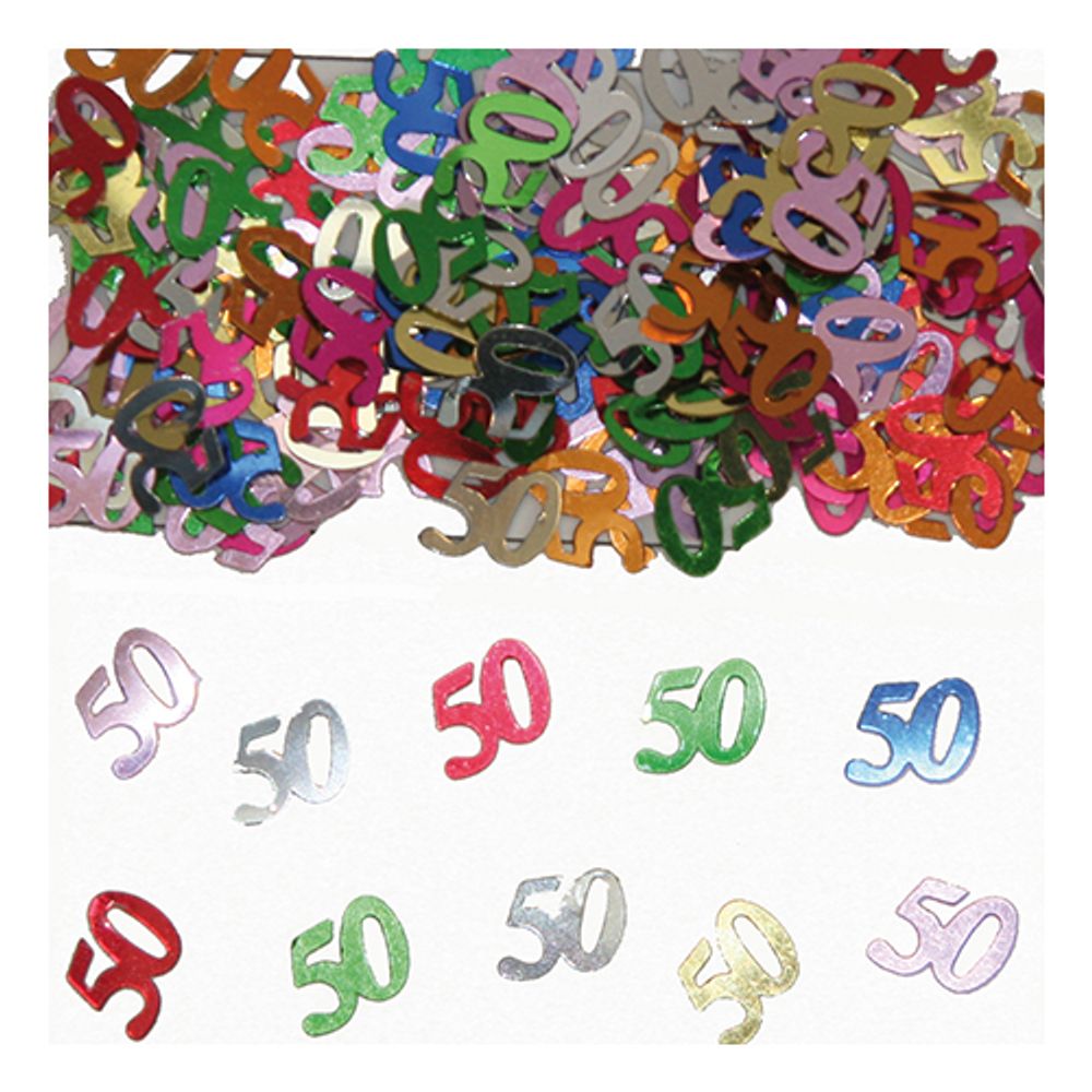 Konfetti Tall 50 Flerfarget