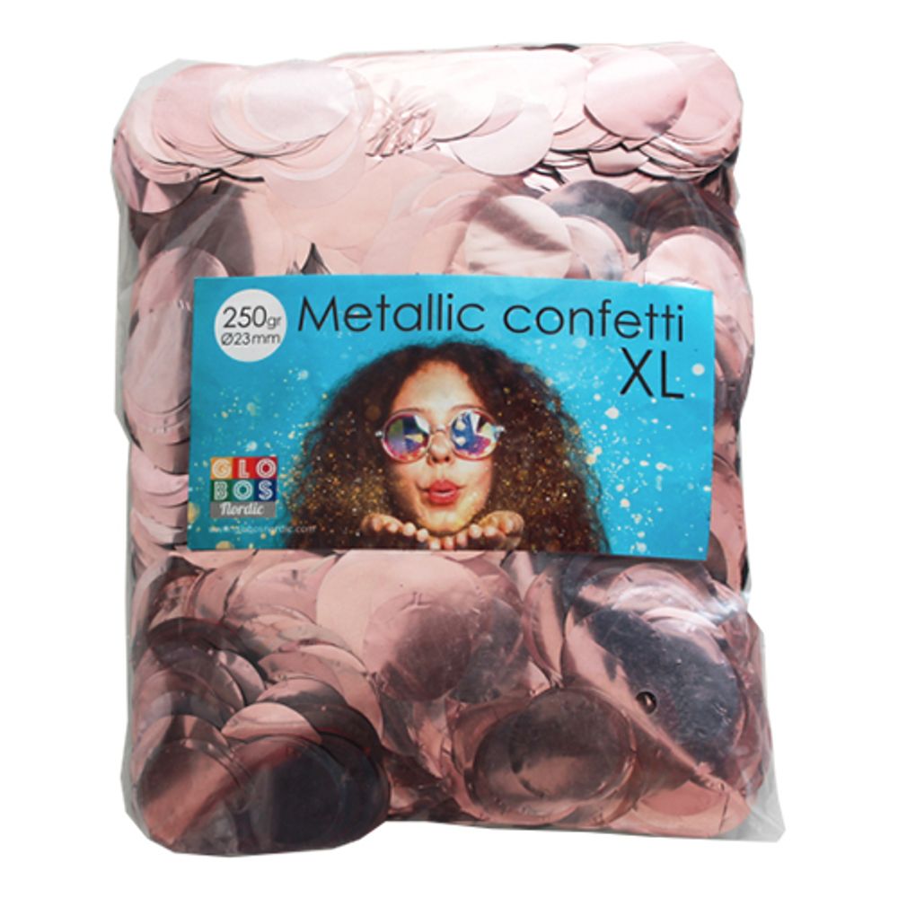 Konfetti Store Rosegull Metallisk