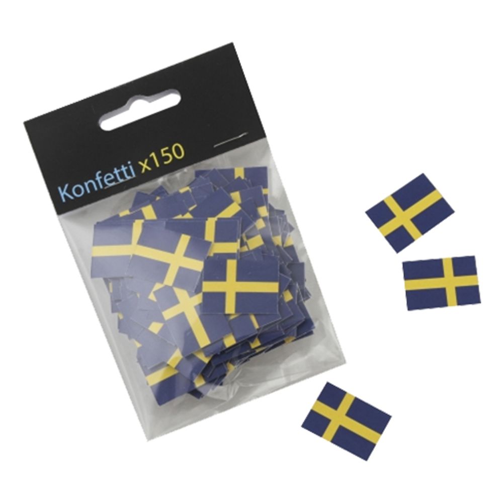 Konfetti Svenske flagg