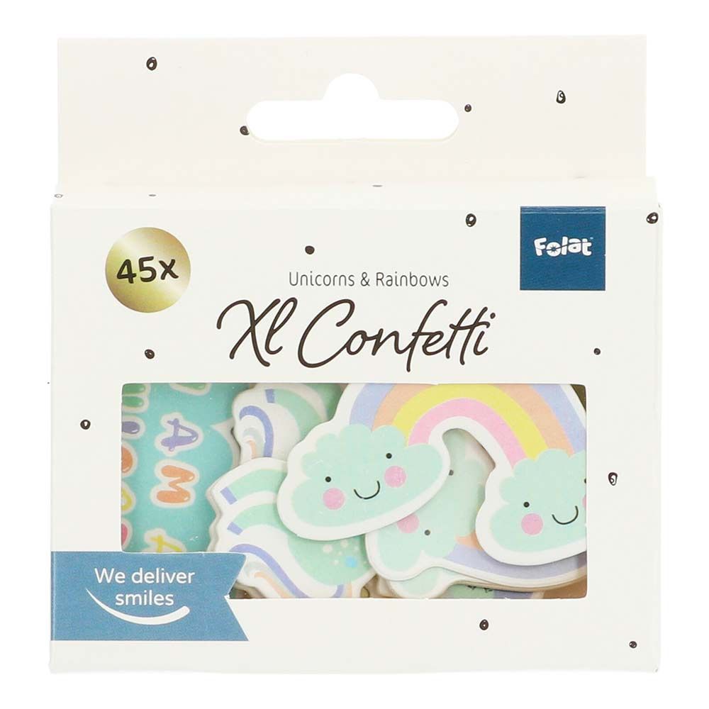 Konfetti Unicorns & Rainbows XL