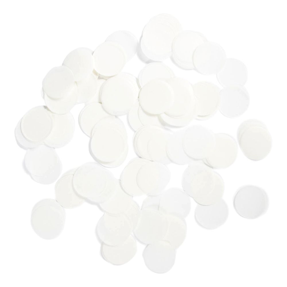 Konfetti Hvid Stor