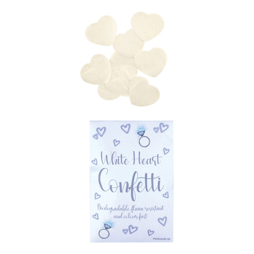 Konfetti Hvite Hjerter
