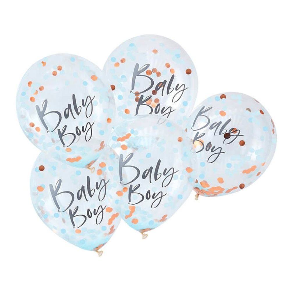 Konfettiballonger Baby Boy
