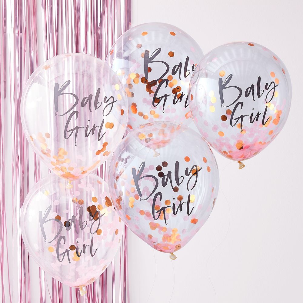 Konfetti-ilmapallot Baby Shower Baby Girl