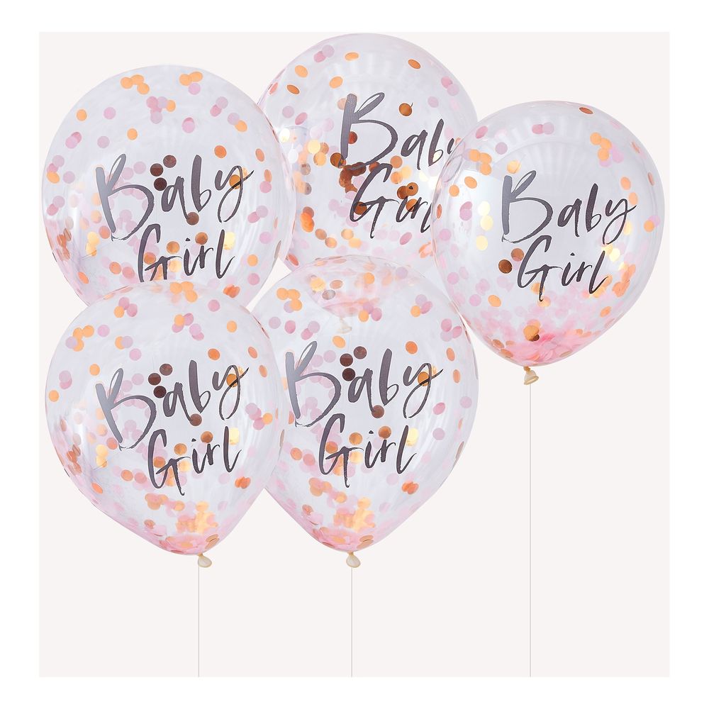 Konfetti-ilmapallot Baby Shower Baby Girl