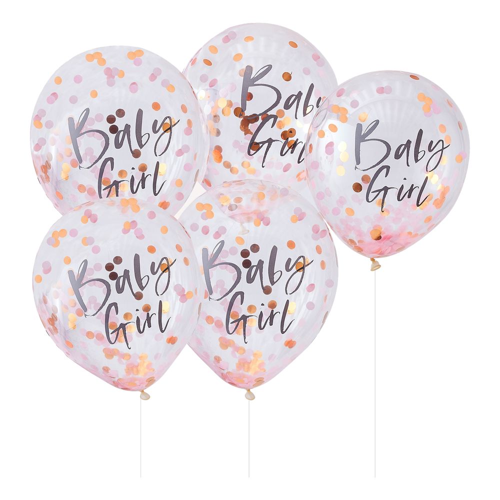 Konfetti-ilmapallot Baby Shower Baby Girl