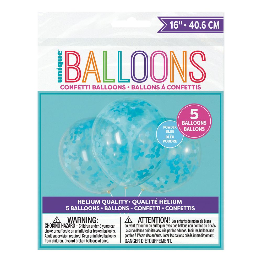 Konfettiballonger Blå