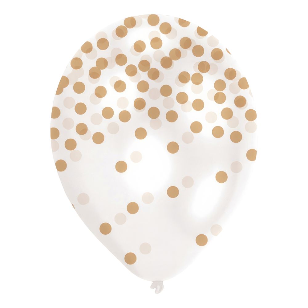 Ballonger Prickiga Guld