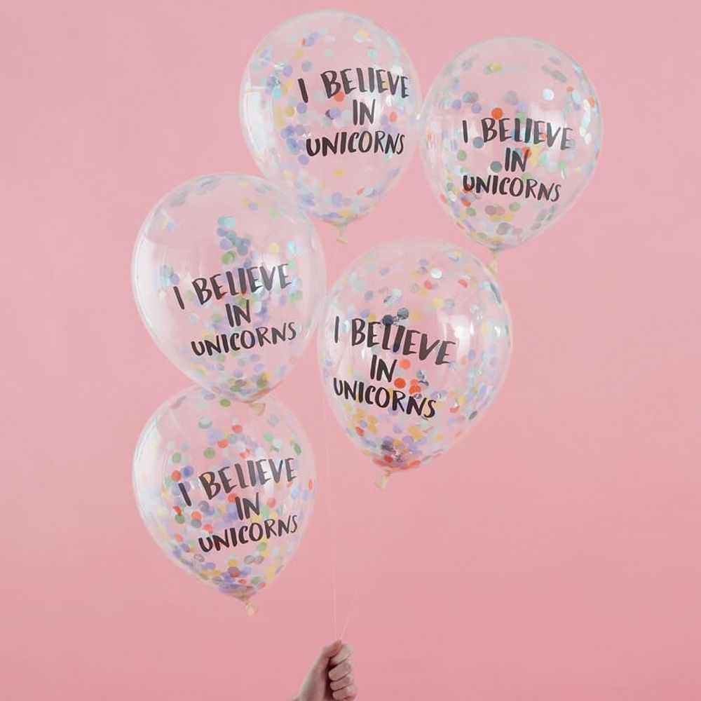 Konfettiballonger I Believe In Unicorns