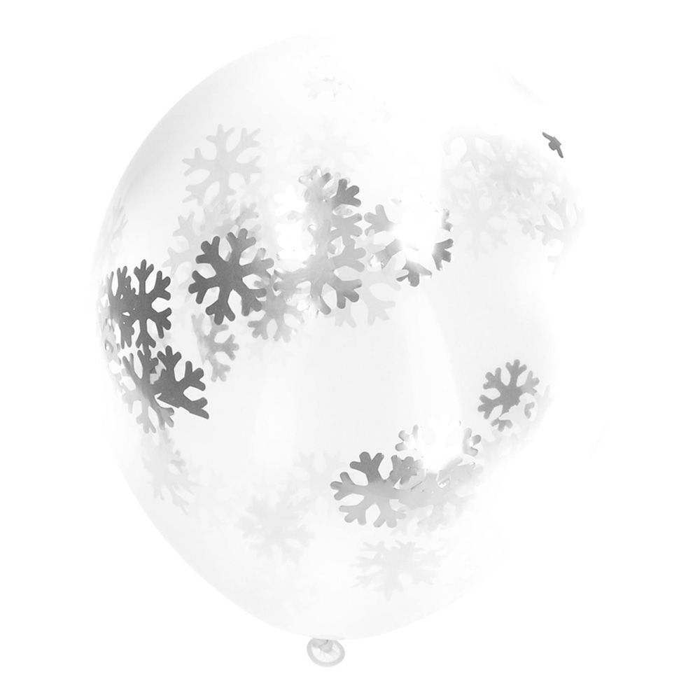Konfetti-ilmapallot Lumihiutaleet Hopea