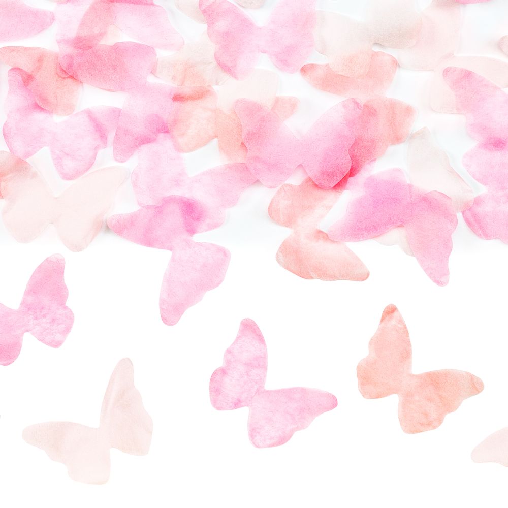 Konfettikanon Sommerfugler Rosa