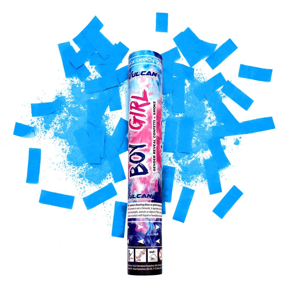 Konfettitykki Gender Reveal Sininen