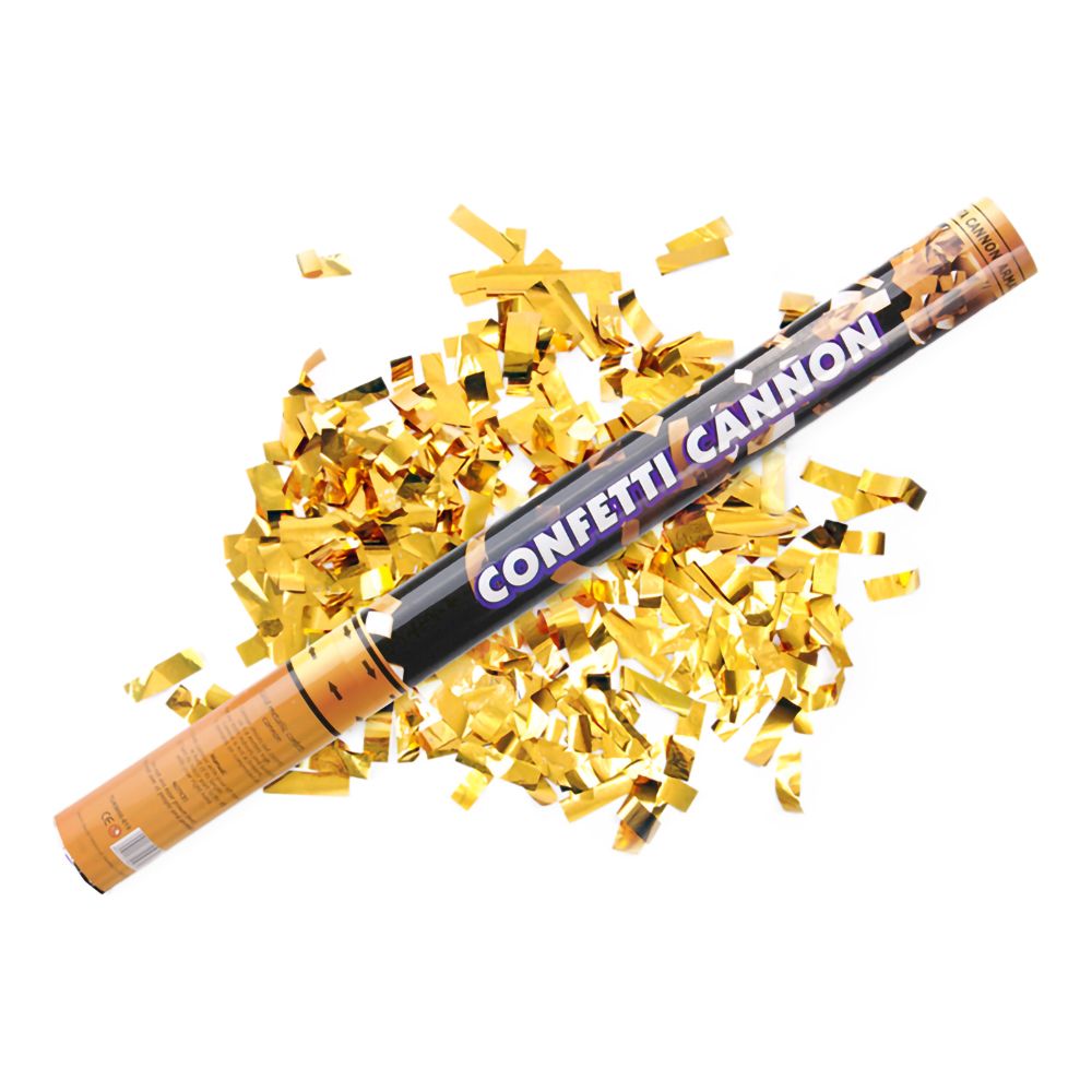 Konfettikanon Metallic Guld