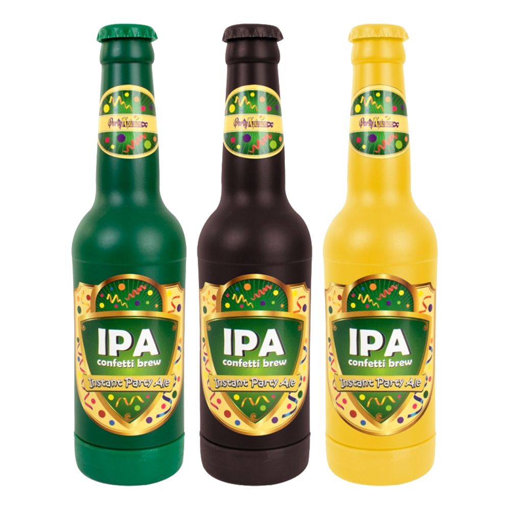 Konfettikanon Ølflaske IPA