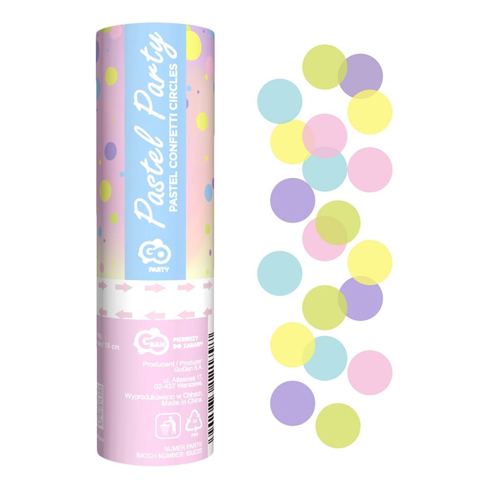 Konfettitykki Pastel Party