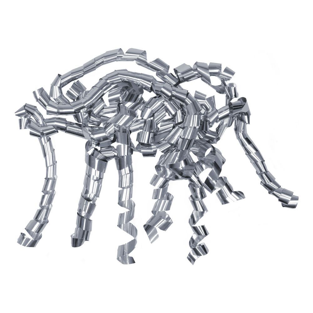 Konfettikanon Sølv Metallic