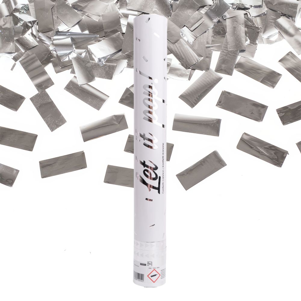 Konfettikanon Silver Metallic