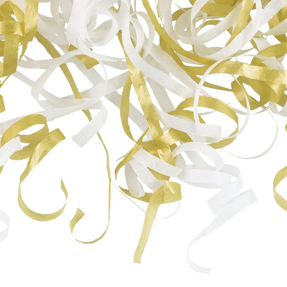 Konfettikanon Happily Ever After Guld/Hvid