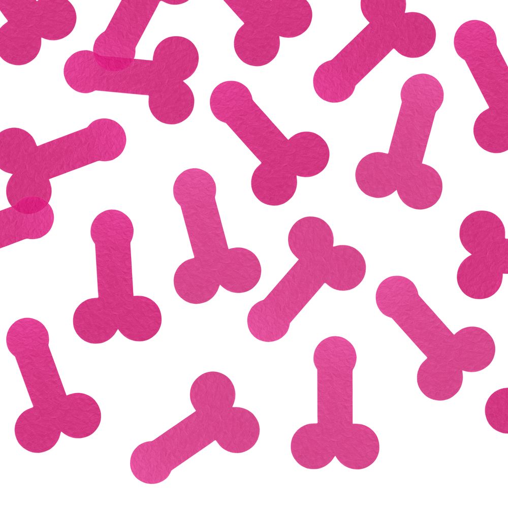 Konfettikanoner Penis Lyserød