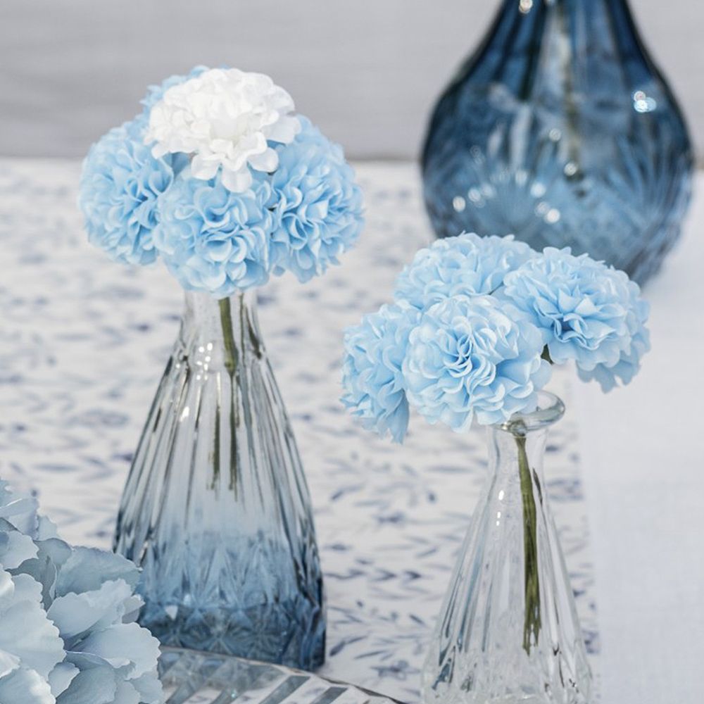Kunstig Blomsterbuket Hortensia Lyseblå
