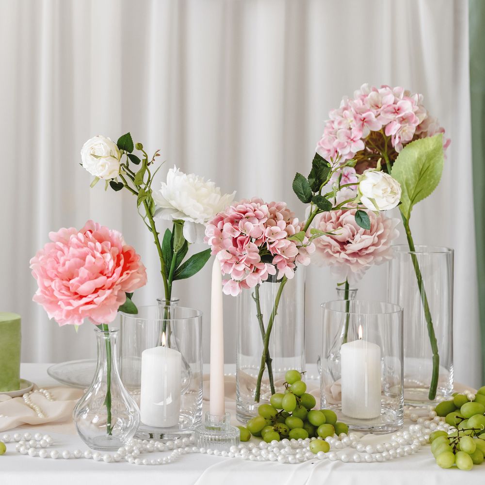 Kunstig Blomst Hortensia Lyserød