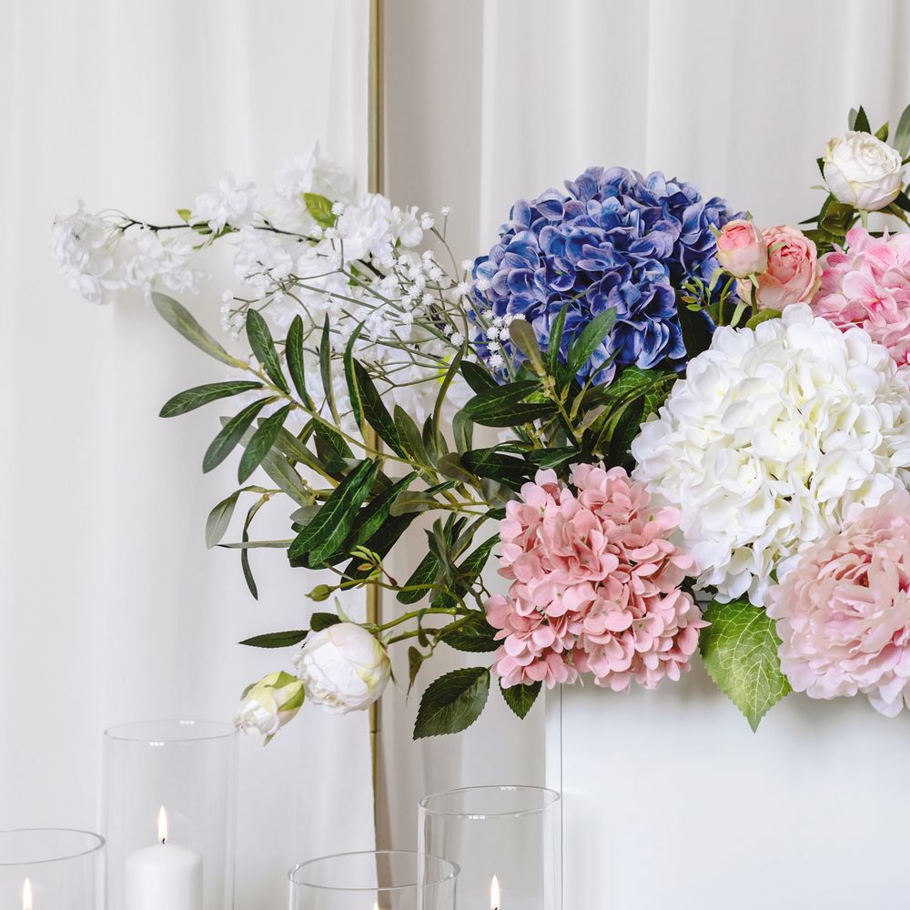 Kunstig Blomst Slørblomster Hvid